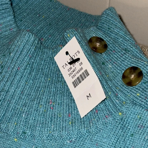 NWT TALBOTS SHAKER STITCH TWEED SWEATER DRESS WMN MED - Picture 7 of 17